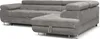 Ecksofa Aller L-form Schlafsofa in Grau Cord Eckcouch mit Produktbild-Vorschau 4