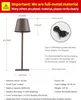 Visdanfo Kabellose Tischlampe, tragbare Produktbild-Vorschau 5