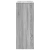 A side view of a gray wood-grain bar table. Produktbild-Vorschau