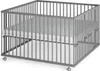 Laufgitter 120x120 cm mit Matratze - grau - Premium Produktbild-Vorschau 1