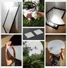 A collage of images featuring mirrors in various settings, including hands interacting with them and reflections of nature. Produktbild-Vorschau