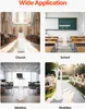 Collage of four images showing a clear acrylic podium in different settings: a church, a classroom, a meeting room, and a wedding ceremony. Anteprima dell’immagine prodotto