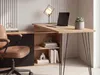 FineBuy Schreibtisch MDF Metall 130cm Eiche Nachbildung L Produktbild-Vorschau 5