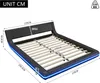 Flieks Polsterbett 160x200cm mit LED, Doppelbett Jugendbett Produktbild-Vorschau 7