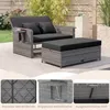 COSTWAY Polyrattan Sonnenliege, Gartenliege mit Produktbild-Vorschau 7