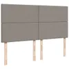 Möbel Boxspringbett mit Matratze Taupe 200x200 cm Stoff - Produktbild-Vorschau 9
