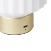 LED stolová lampa - H 19 cm - Mosadz - Biela - Sklo - Kov - Náhľad obrázku produktu 20