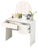 Coiffeuse avec miroir – coiffeuse moderne avec tiroirs et Voir les images du produit 3