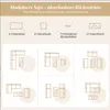 Diagrams showing modular sofa configurations and individual components. Anteprima dell’immagine prodotto