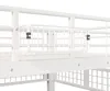 Platzsparendes Hochbett 140x200cm Metall Weiß mit Produktbild-Vorschau 15