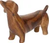 A wooden figurine of a dachshund dog. Produktbild-Vorschau