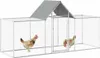 vidaXL Hühnerstall 3x1x1,5 m Verzinkter Stahl Produktbild-Vorschau 5