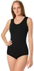 Merry Style Damen Body Ärmellos BD901(Schwarz, M) Produktbild-Vorschau 1