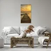 Bild auf Leinwand - Leinwandbild - See Brücke - 55x100cm - Produktbild-Vorschau 6