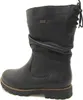 A black leather boot shown from the side against a white background. Anteprima dell’immagine prodotto