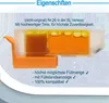 A close-up of an ink cartridge with text describing its features. Produktbild-Vorschau