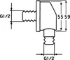 Hansa HANSAVANTIS Wandanschlussbogen DN 15 Produktbild-Vorschau 3