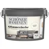 A bucket of paint with a lifestyle image of a living room on the label. Produktbild-Vorschau