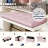 CASARIA® Sitzbank mit Stauraum Rosa Samt mit Holzfüßen Produktbild-Vorschau 8