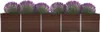 A planter box with purple flowers. Produktbild-Vorschau