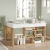 Skye Decor, Ct5-Aw, scrivanie, pino atlantico, 129 x 72 x Anteprima dell’immagine prodotto 4