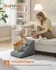 Feandrea Hundetreppe, 3 Stufen, Waffelcord, Haustiertreppe, Produktbild-Vorschau 2