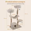 Kratzownik dla kota COSTWAY, 147 cm, z kryjówką, hamakiem, Podgląd zdjęcia produktu 3