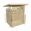 A disassembled wooden garden shed shown from a slightly elevated angle against a white background. Produktbild-Vorschau