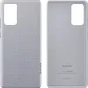 Two views of a phone case, one showing the textured exterior and the other showing the smooth interior with branding. Produktbild-Vorschau
