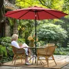 VOUNOT® Sonnenschirm für Balkon, 270 cm, Knickbarer Produktbild-Vorschau 7