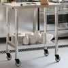 Design Küchen-Arbeitstisch mit Rollen 82,5x55x85 cm Produktbild-Vorschau 1