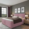 Polsterbett Milano Rose 140 x 200 x 40 cm Stauraum Ohne Produktbild-Vorschau 1