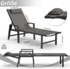 Diagrams and measurements of a lounge chair. Produktbild-Vorschau