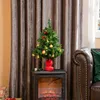 Mini Weihnachtsbaum beleuchtet, Tischbaum mit LED & Kugeln, Produktbild-Vorschau 1