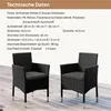 Yaheetech 2er Set Gartenstuhl aus Polyrattan, inkl. Sitz- & Produktbild-Vorschau 7