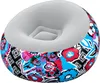 An inflatable chair with a colorful floral and geometric pattern. Produktbild-Vorschau