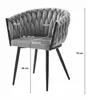 Gepolsterter Stuhl mit gestepptem Design, ergonomischer Produktbild-Vorschau 5