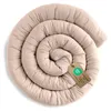Bedslang 300 cm Beigeroze - bedomrander voor baby-, kinder- Productafbeelding-voorbeeld 1