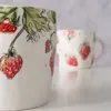 Keramikbecher mit Erdbeermuster STRAWBERRY, 450 ml Produktbild-Vorschau 3