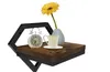 A floating shelf with decorative items on it. Produktbild-Vorschau