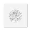 MuchoWow® Mauspad Mousepad Retro - Globus - Schwarz - Weiß Produktbild-Vorschau 1
