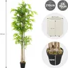 ML-Design Künstlicher Bambus 210 cm, Kunstpflanze mit Produktbild-Vorschau 7