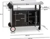 BBQ-Toro Grillwagen 103,5 x 59 x 81 cm, Silber/Schwarz Produktbild-Vorschau 3
