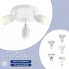 ZMH LED Deckenleuchte Weiß 3 Flammig Deckenbeleuchtung GU10 Produktbild-Vorschau 2