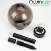 LUMILED Solárne záhradné svietidlo LED, guľa, dymovošedá, Náhľad obrázku produktu 9