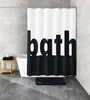 Kleine Wolke Duschvorhang Textil BATH Schwarz-Weiß 180 x Produktbild-Vorschau 2