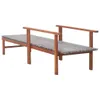 A wooden and rattan sun lounger on a white background. Náhľad obrázku produktu