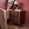 sweeek - 2er Set Nachttische mit zwei Schubladen - Dunkles Produktbild-Vorschau 3