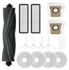 A collection of robot vacuum cleaner replacement parts arranged on a white background. Produktbild-Vorschau