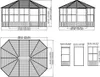 Sojag Pavillon Charleston 12x15 anthracite 384 x 489 x 281 Voir les images du produit 15